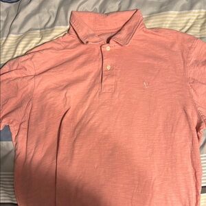 American Eagle Outfitters Pink Polo Shirt Classic Knit